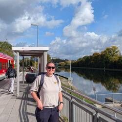 Schweinfurt Mitte Bahnhof und Main