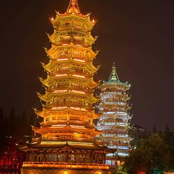 Sun and moon pagodas