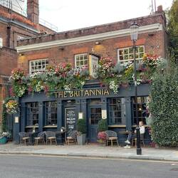 Our local pub at the corner near Alyssa's flat