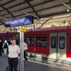 Ankunft in Wiesbaden