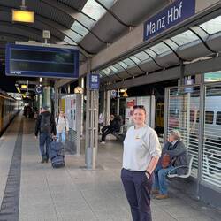Ankunft in Mainz Hbf