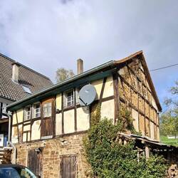 Das älteste Haus im Ortsteil Bombach, von 1625.