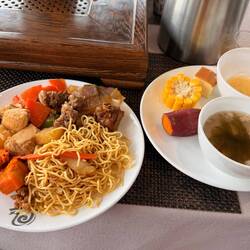 noodles, wild pumpkin, chicken & potatoes, braised duck, corn,sweet potato,pork soup,millet porridge