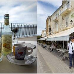 Time for a coffee and lemonade break on Lungomare Alfeo — Ortigia Island.