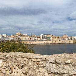 View of Ortigia from the promenade on the other side of the island.