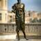 Archimedes: Greek scientist (287-212 BCE) from Siracusa; on the platform is the word "Eureka."