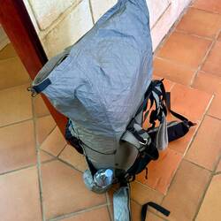 Mein Rücksack wiegt aktuell (ohne Wasser und Lebensmittel) 13 Kilogramm...