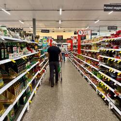 Danach haben wir im Supermarkt noch ein paar Lebensmittel eingekauft.