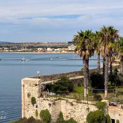 View from the ramparts of Castello Maniace — Ortigia Island, Siracusa.