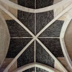 Vaulted ceiling of the Salone ... Castello Maniace — Ortigia Island, Siracusa.