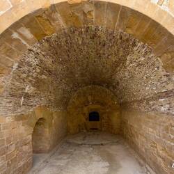 Lower level of the gunners' vignazza @ Castello Maniace.