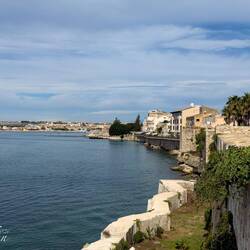 View from the ramparts ... Castello Maniace — Ortigia Island, Siracusa.