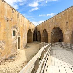 Lower level of the gunners' vignazza @ Castello Maniace.