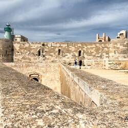 Upper level of the gunners' vignazza (Bourbon-era casemate and coastal fortification).