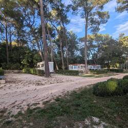 Allein auf weiter Flur am Campingplatz