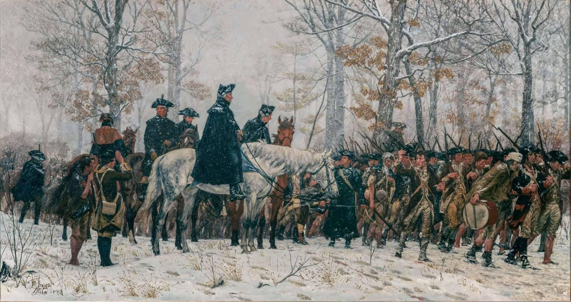 The March to Valley Forge by William B. T. Trego.