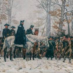 The March to Valley Forge by William B. T. Trego.