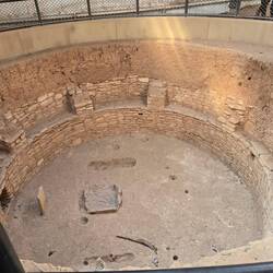 A Kiva. Round and this one was probably ceremonial.