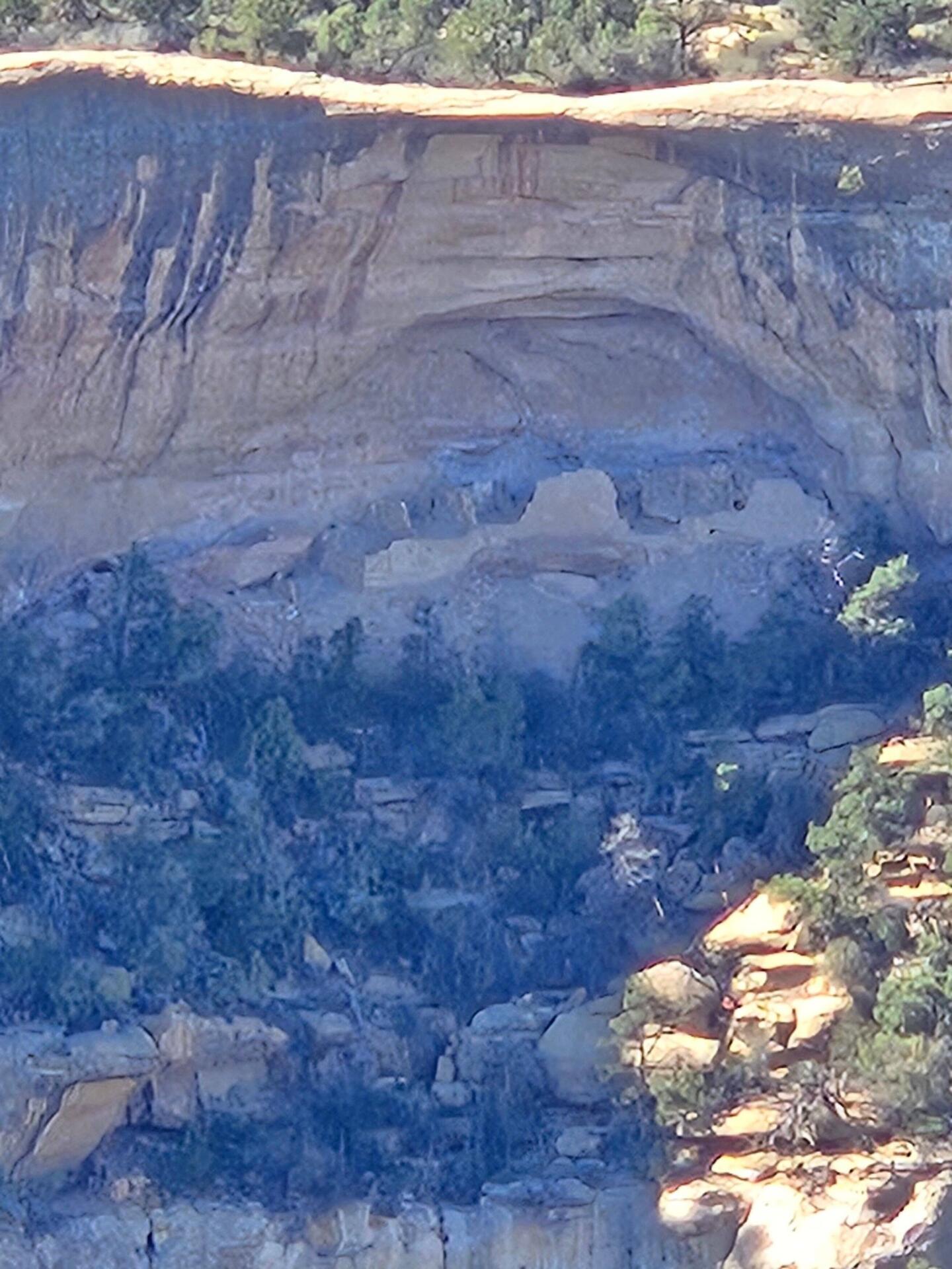 Our first sighting of Cliff dwellings today.