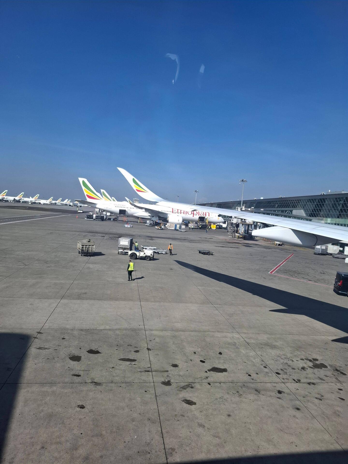 Umsteigen in Addis Abeba