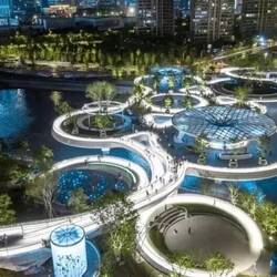 Grabbed a pic off the internet to get an aerial shot of the bridge in the park