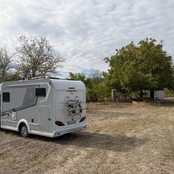 Aber erst am Morgen sah man die ganze Schönheit des Stellplatzes ...