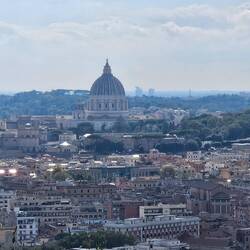 The Vatican as seen from the Monte Mario Nature Reserve