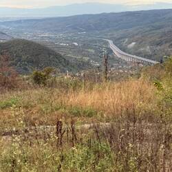 Von oben die Autobahn, aber unsere Route war schöner