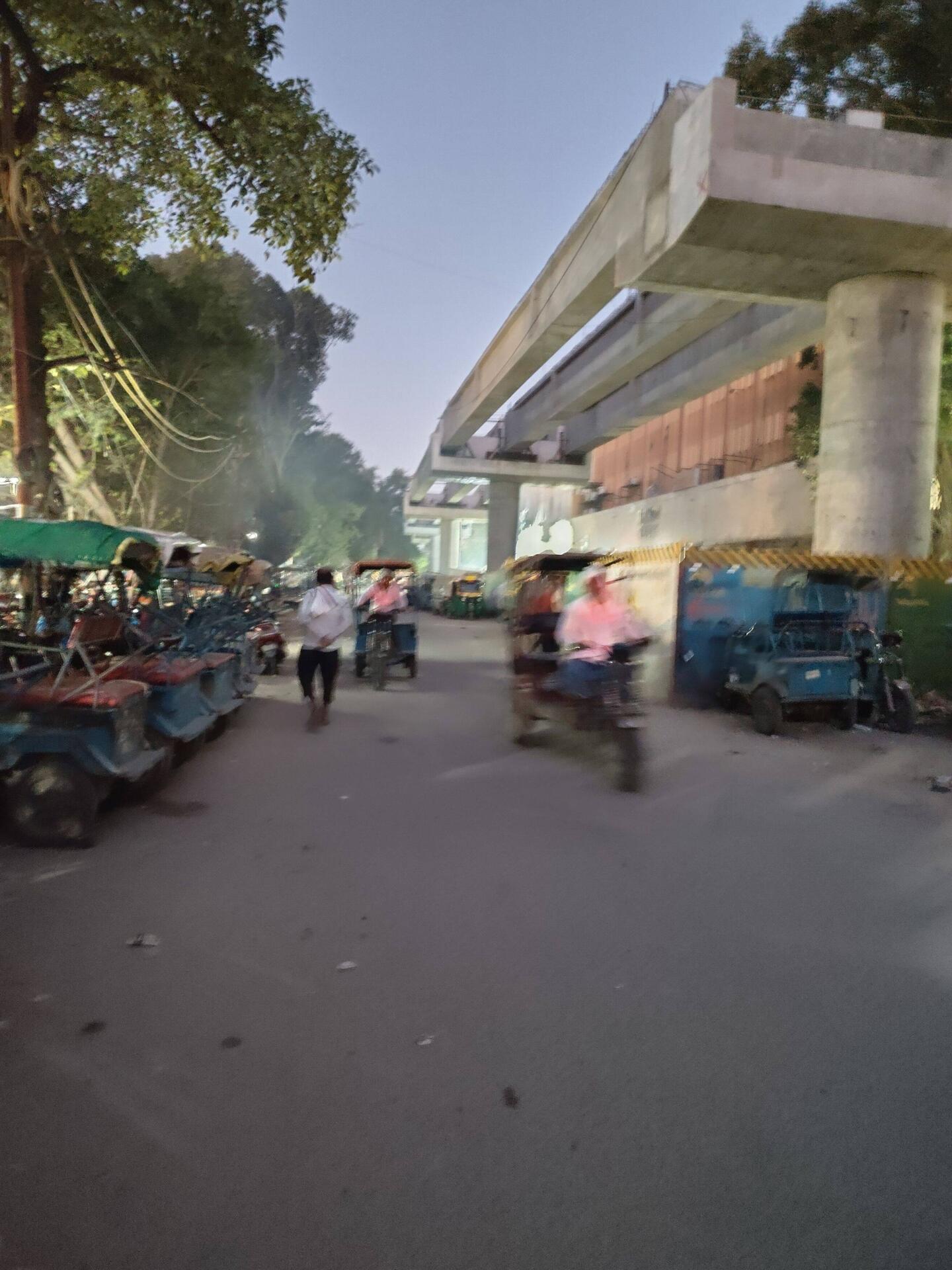 Delhi sechs Uhr früh