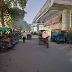 Delhi sechs Uhr früh