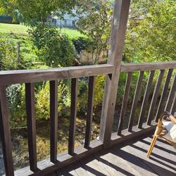 My balcony overlooking the Valcarce river