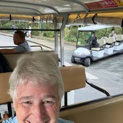 I eventually got too tired to keep walking and got a pass onto the shuttle system
