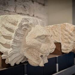 Lion head water spouts from Eurialo Castle ... 4th century BCE.