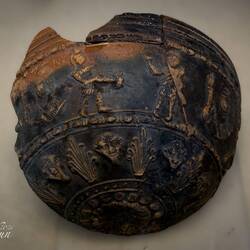 Fragment of a cup of the Megarese type ... 2nd century BCE.