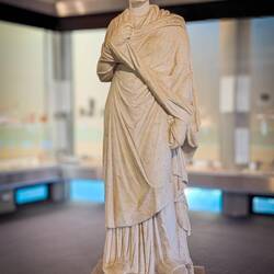 Female statue of the "Small Herculaneum Woman" type ... circa 300 BCE.