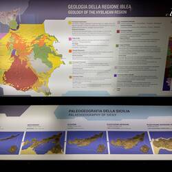 Panel showing how Sicily got its current shape.
