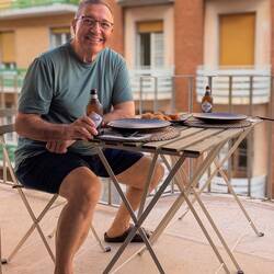 A meal after lunch time and before dinner time — Ortigia Island, Siracusa.
