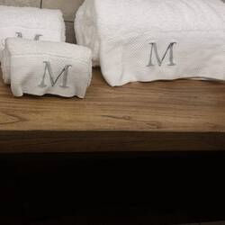 They make sure your towels monogram match each guests name. Simple gesture but found it really cool