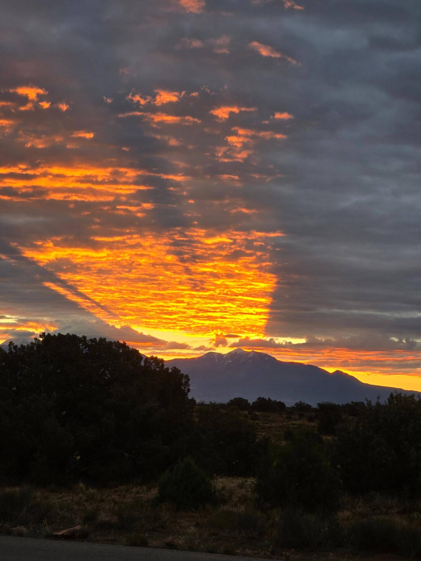 Sunrise over the La Sal Mts.