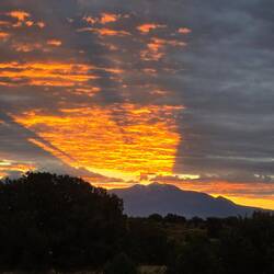 Sunrise over the La Sal Mts.