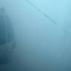 With absolutely no view - probably grateful cause from pics I've seen, it was pretty extreme.