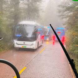 Bus back down - got a front seat this time, and kind of regretted seeing the descent!