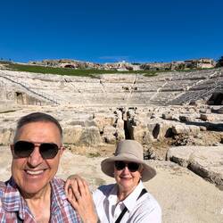 Greek Theater .. pretty much all that's left is what was hewn out of the bedrock.
