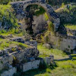 Roman Amphitheater ruins at Neopolis.