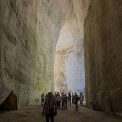Inside the Ear of Dionysius ... named for its shape and remarkable acoustics.