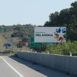 Grenze zw. Texas und Oklahoma