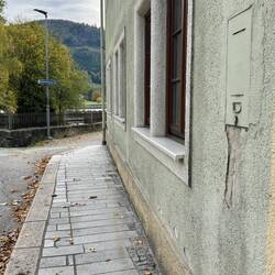 Überall findet man Zeitzeugen von Hochwasser!