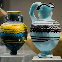 Glass paste miniature vases from the Francavilla votive deposit (5th century BCE).