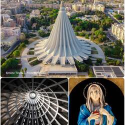 Basilica Santuario Madonna delle Lacrime — Siracusa (photos from Wikipedia).