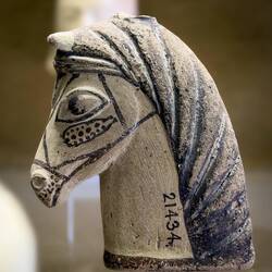 Pottery unguentarium (perfume/scented oil/medicinal ointment bottle) from the 6th century BCE.